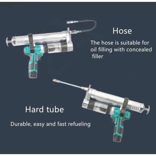 最大80％オフ 農業機械、船舶、トラック用グリースガン2 in 1電動グリースガン電動ポータブル8500 PSI高圧コードレスグリースガン
