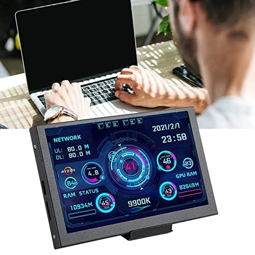 Luqeegコンピュータ温度モニタ、5 In IPS USB Type C PC CPUモニタ、PC CPUデータモニタAIDA 64用コンピュータ温度表示、PC温度表示、CPU GPU RAM用PCセンサ PC CPU GPU Luqeegコンピュータ温度モニタ In IPS USB Type CPUモニタ CPUデータモニタAIDA 64用コンピュータ温度表示 PC温度表示