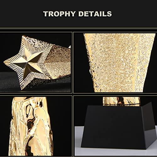 【大注目】 ガラスクリスタル賞トロフィーGilded Awardsトロフィーwith Presentation Case&Free Engraving Personalized Achievement Trophy (カラー:C、サイズ:29 x 8