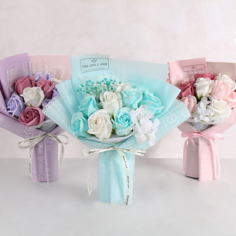 ソープフラワー ギフト 花束 ブーケ バラ 結婚祝い 誕生日 花 母の日 父の日 入学 卒業 お返し 記念日 プレゼント 小さい 卒園 造花 送別会 赤 ピンク 黄 青 紫 Gsyl 336 猫バドストア 通販 Yahoo ショッピング