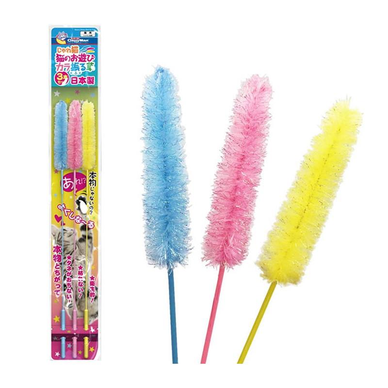 ドギーマン じゃれ猫 猫のお遊び カラ振る草 3本セット 猫用品