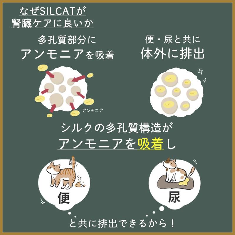 猫用 SILCAT シルキャット 3g×7包入り 腎臓 サプリ シルク｜nekobatake｜04