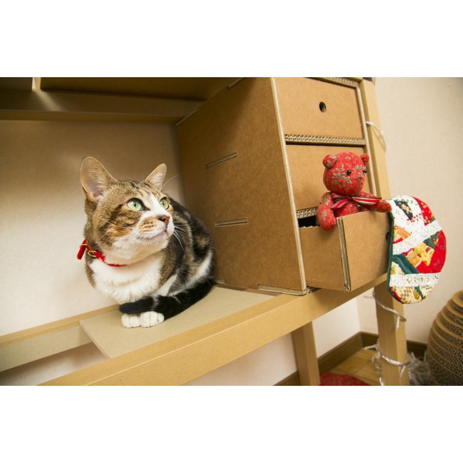 3段収納BOX ニャンダフルシェルフ オプション品 ／ 猫用 ECO おしゃれデザイン 日本製 |  | 03