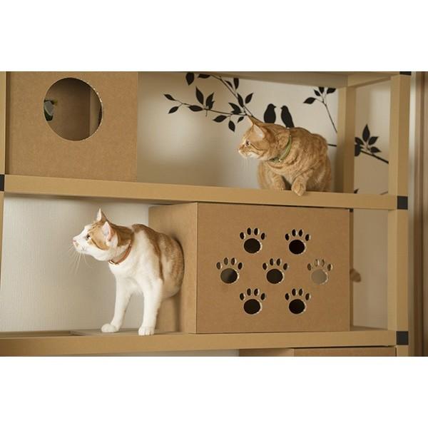 ニャンダフルシェルフ 猫用 突っ張り型キャットタワー Eco おしゃれデザイン 日本製 ダンボール製 Nryxzdpq90 ネコダン 猫のインテリア専門店 通販 Yahoo ショッピング
