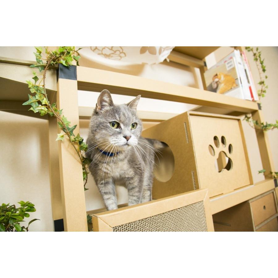 ニャンダフルシェルフ Mini 猫用 突っ張り型キャットタワー Eco おしゃれデザイン 日本製 ダンボール製 Zck9nr7vyz ネコダン 猫のインテリア専門店 通販 Yahoo ショッピング