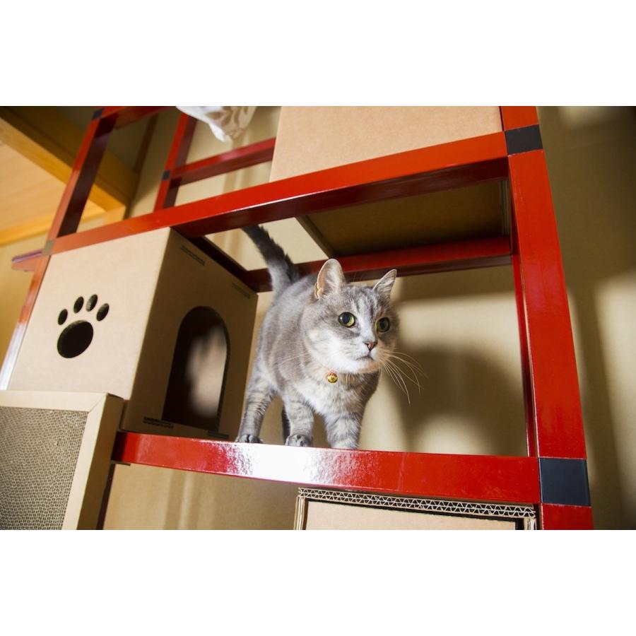 ニャンダフルシェルフ カラー バーミリオン Box色付き Zj4gzt9b91 ネコダン 猫のインテリア専門店 通販 Yahoo ショッピング