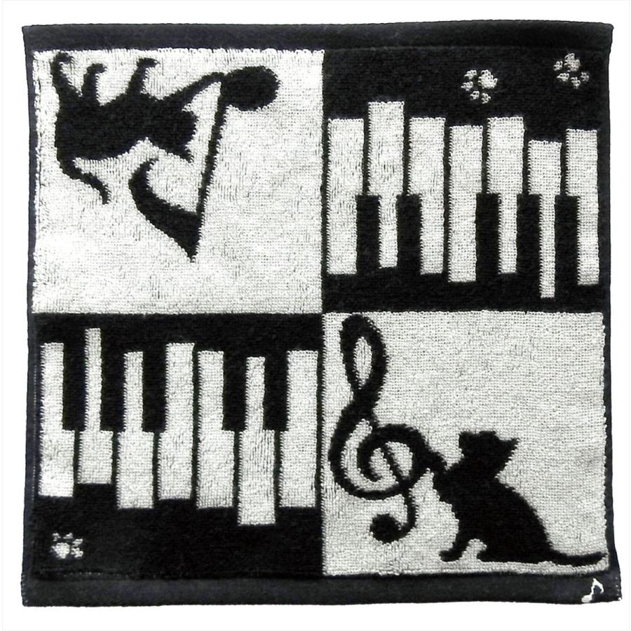 今治タオルハンカチ ネコ ピアノ 024k 15 雑貨屋猫降る午後yahoo店 通販 Yahoo ショッピング