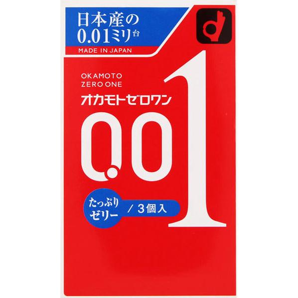 オカモト ゼロワン たっぷりゼリー 0.01ミリ オカモト001 コンドーム