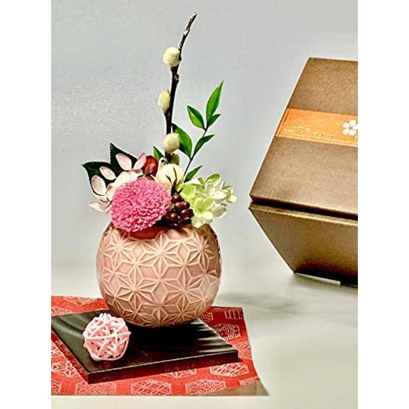 1568円 セール特別価格 ホワイトデーお返し 誕生日プレゼント 女性 人気 はんなり可愛い 和花のアレンジメント 花凛シリーズ Comomo 黒の台座 飾り布付き プ