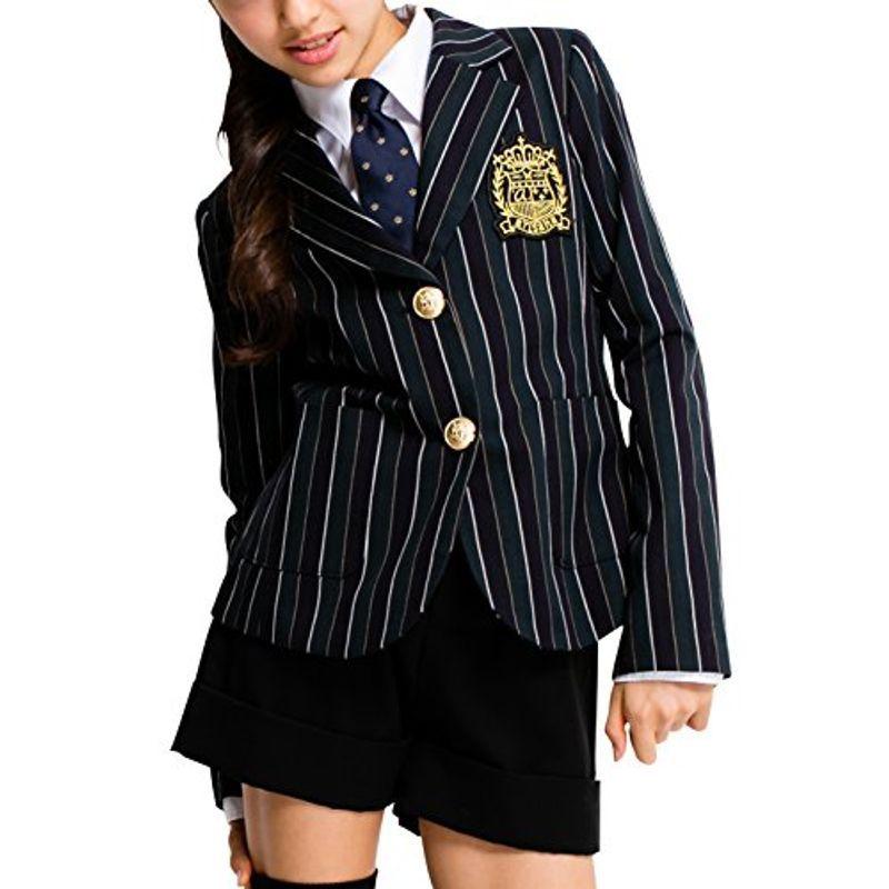 アリサナarisana 一番人気物 卒業式 人気の春夏 小学生 女の子 スーツ 子供服 フォーマル の ワッペン セット ショートパンツ 3点 ジャケット +