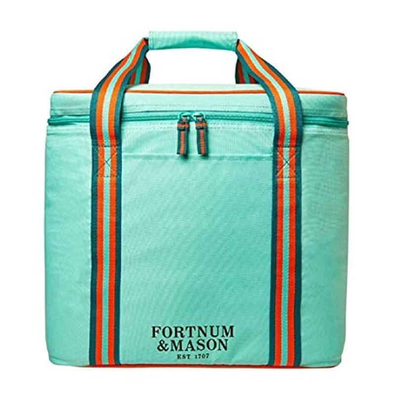 人気ブランドを Fortnum & 並行輸 エコバッグ クーラーバッグ 保冷バッグ ボトルホルダー付き ナイルの水色 メイソン & フォートナム Mason エコ、折りたたみバッグ