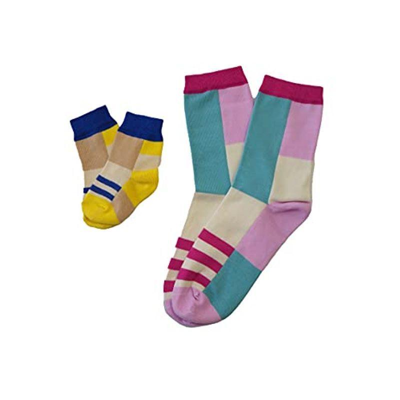 正規品 Kieppi キエッピ Perhesukat 親子おそろいソックス Kp071 パッチ ２足セット ママ ベビー Gestoci Ci