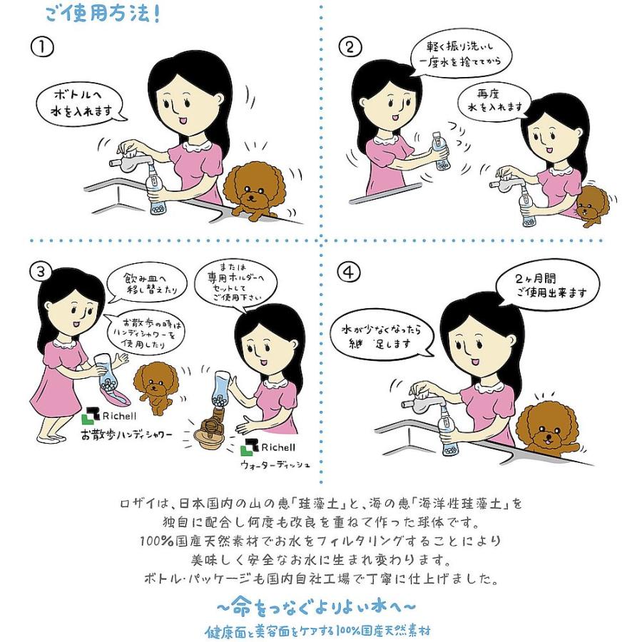 ROZAI ロザイボトル サクラ 珪藻土使用・天然ミネラル水 ro50215 |  | 01
