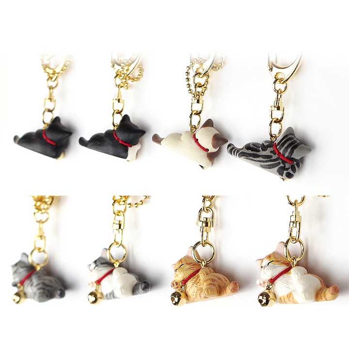 necodon（ねこどん） 果報はねてまねき キーホルダー 泉 匡範 作 猫 猫