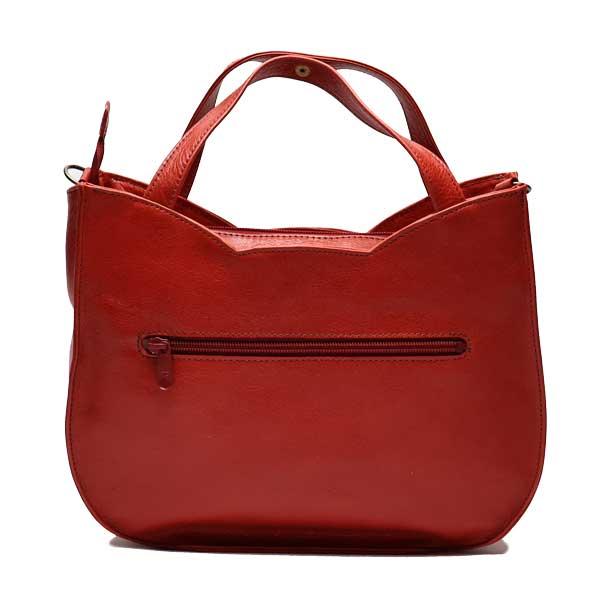 手染め 猫型 2WAYトートバッグ ＆ ショルダーバッグ 猫と花 （レッド  