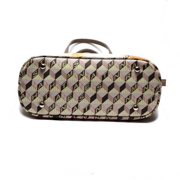 新品 マンハッタナーズ 猫 モノグラム 牛革 使い トートバッグ