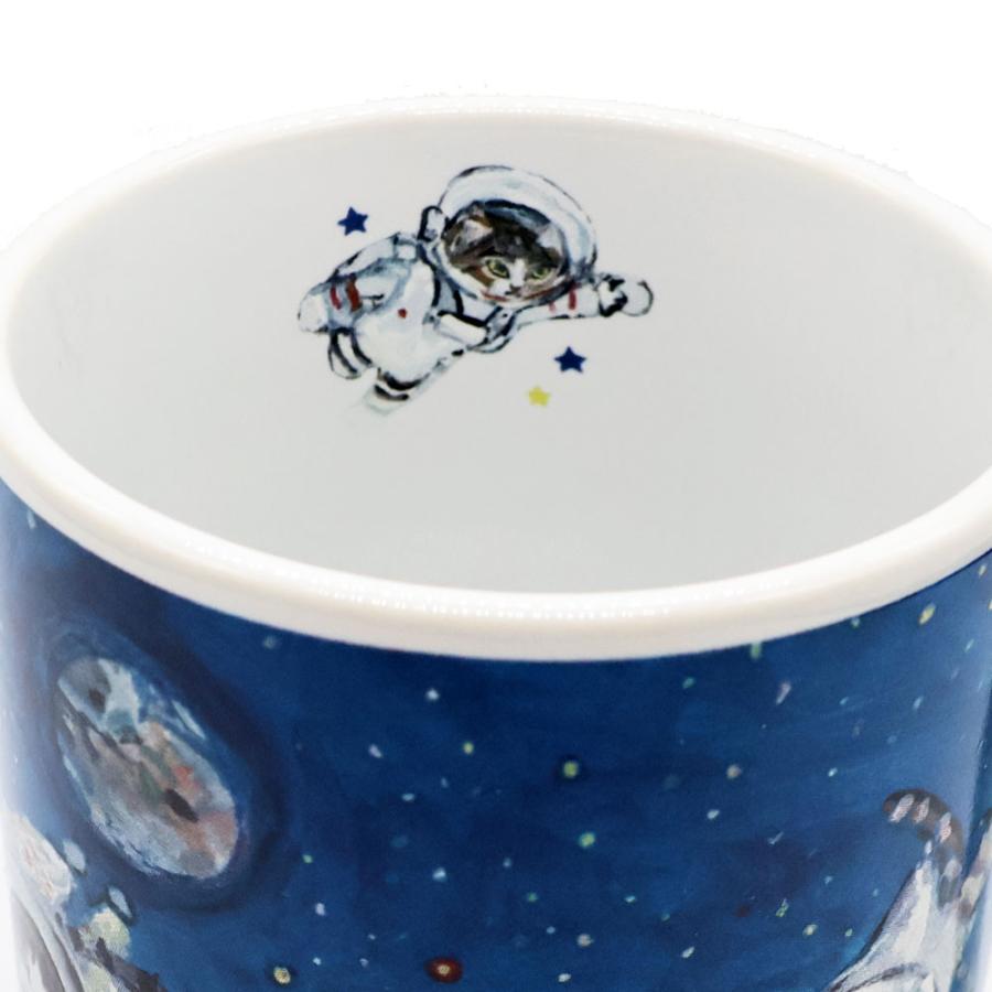 Manhattaner's（マンハッタナーズ） マグカップ「猫の宇宙飛行士