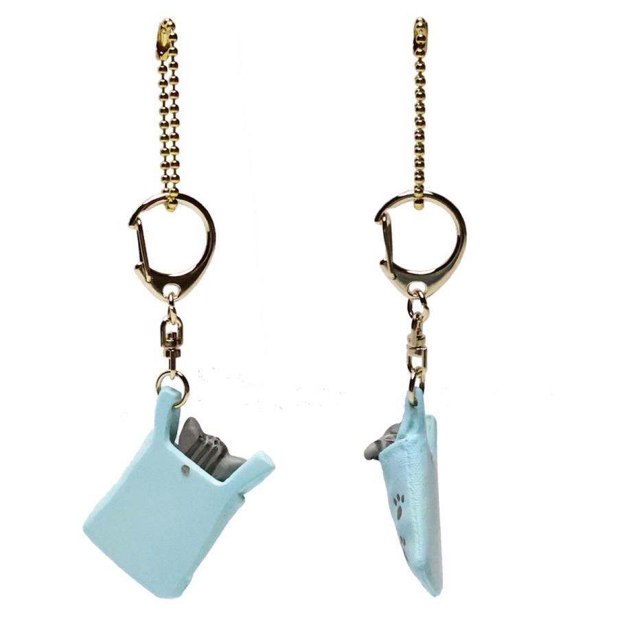 necodon エコにゃん キーホルダー 14柄 x 2色 ピンク ブルー