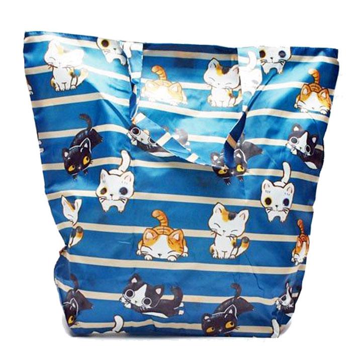 在庫限り特価】 やまねこ（やまねみえこ） ファスナー付エコバッグ