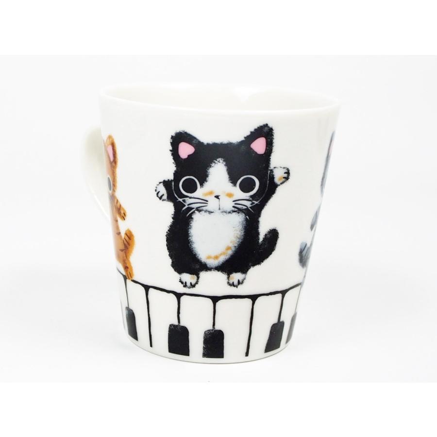 ピアノ マグ やまねこ やまねみえこ 猫 マグカップ 猫グッズ 猫雑貨 猫 ねこ ネコ Yamanekopianomag ねこのざっか屋さん ネコランド 通販 Yahoo ショッピング