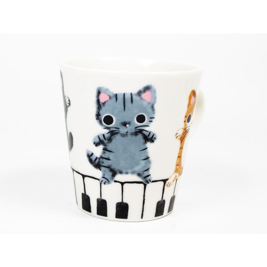 ピアノ マグ やまねこ やまねみえこ 猫 マグカップ 猫グッズ 猫雑貨 猫 ねこ ネコ Yamanekopianomag ねこのざっか屋さん ネコランド 通販 Yahoo ショッピング