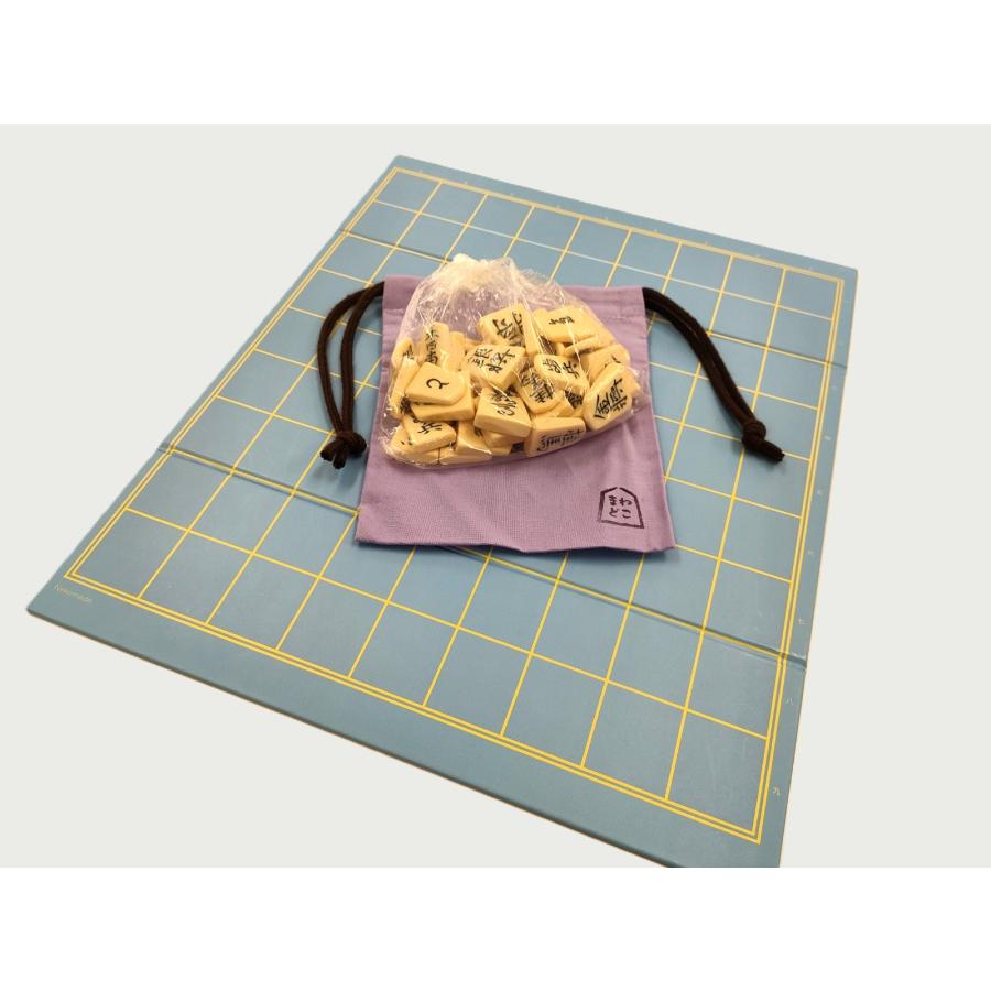 将棋セット 初心者向け ねこまど将棋盤プラスチック駒セット : 将棋