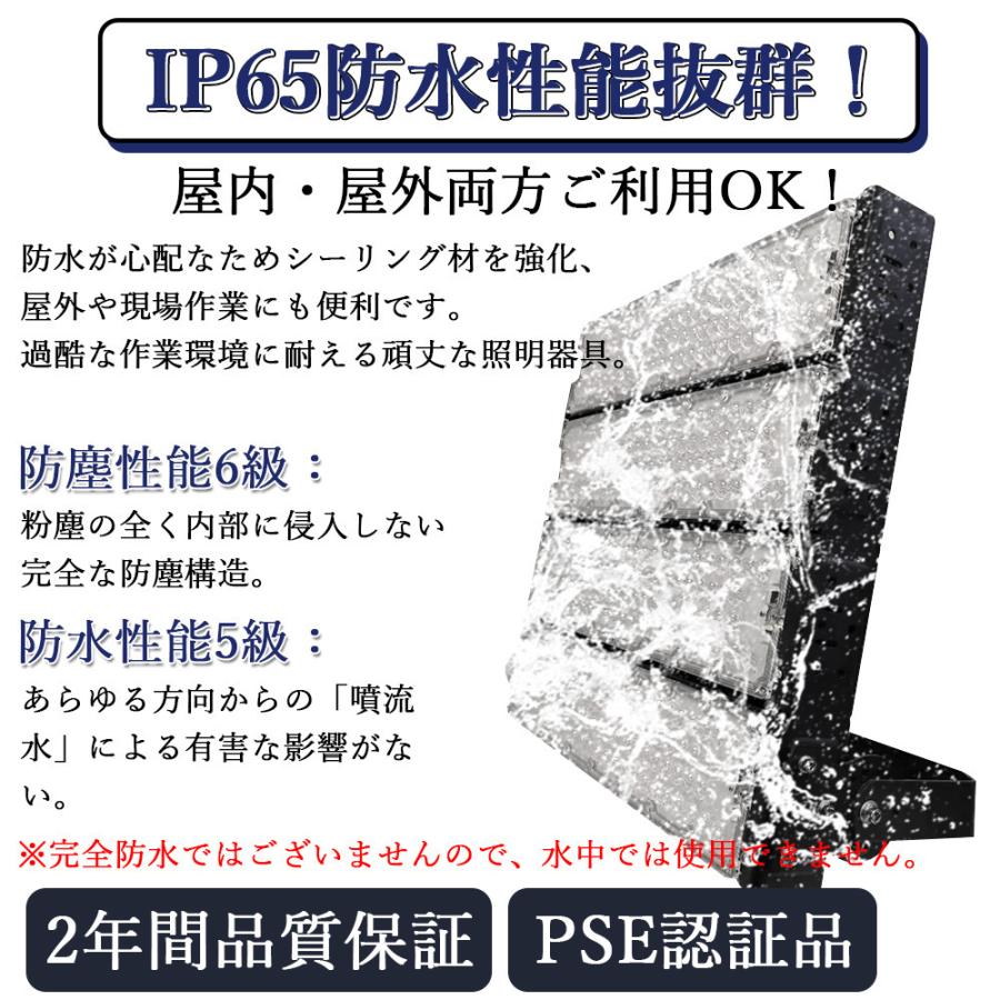 20台セット　LED高天井灯　超ハイパワー投光器1200W　防水LED作業灯　MEANWELL電源本体内蔵(防水IP67)　LED投光器1200W　駐車場灯　12000W相当　スポットライト　1200W