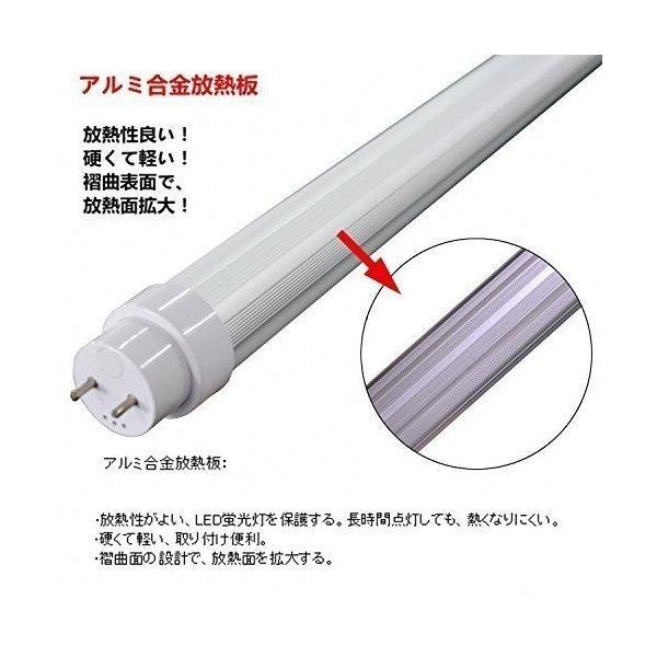 LED蛍光灯35W形 器具一体型 LED直管35w形  1000mm   G13 T8 LED直管形蛍光灯 電源内蔵 2880LM  消費電力35W→18W　 グロー式工事不要 昼白色5000k｜nekonekoneko｜04