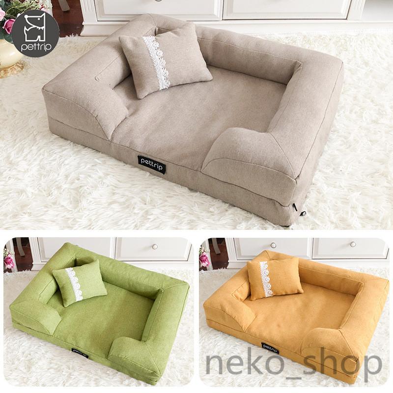 犬ベッド 犬のベッド 洗える 小型犬 中型犬 大型犬 室内用 あったか かわいい 屋内 暖かい 猫 犬 ペットベッド 枕付き シンプル 可愛い ふわふわ 3色 Lsn 1270 ねこねこねこshop 通販 Yahoo ショッピング