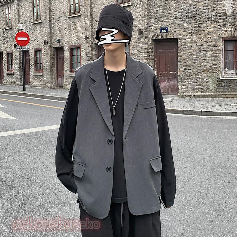 メンズ スーツベスト ジレ ジャケット ノースリーブ 前開 チョッキ アウター 春コート 秋服 代 30代 トップス カジュアル おしゃれ ファッション 男性用 Lsn 3139 ねこねこねこshop 通販 Yahoo ショッピング