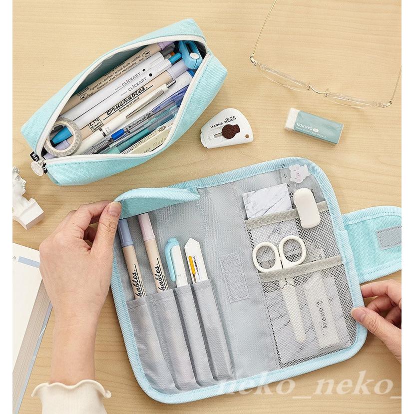 ペンケース 筆箱 おしゃれ かわいい シンプル 韓国 筆ばこ 中学校 高校 小学校 男子 女子 男女兼用 筆記用具 小物入れ スタディプランナー 文房具 ギフト 4色 Lsn 4411 ねこねこねこshop 通販 Yahoo ショッピング