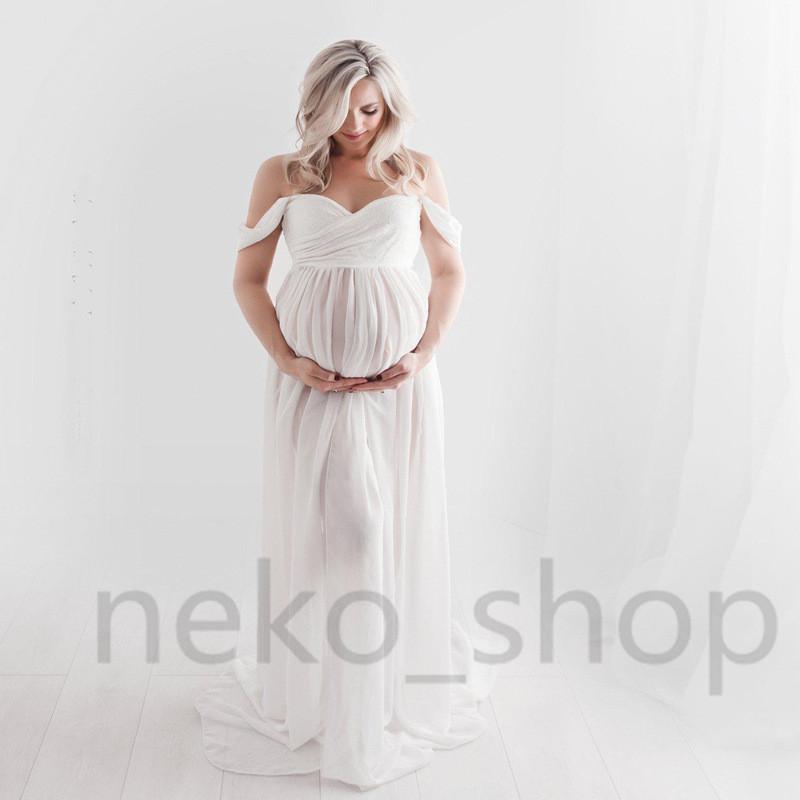 マタニティドレス 妊婦 マタニティフォト 無料 ワンピース ベアトップ ロングドレス ウェディング 妊婦写真 写真撮影 セクシー 記念 マタニティ ワンピース 妊婦服
