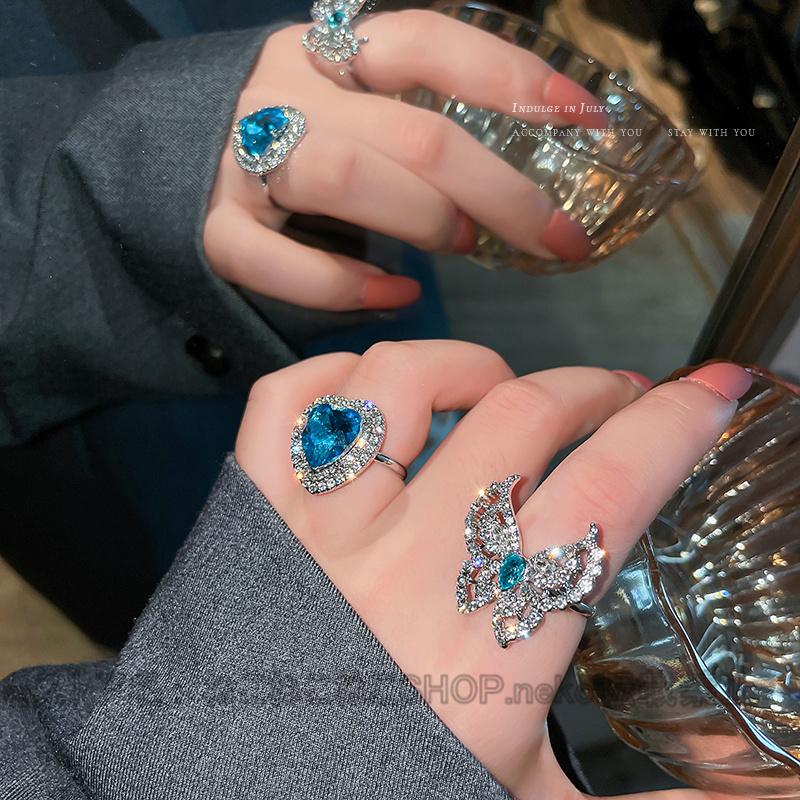 ハート バタフライ 指輪 リング レディース ダイヤリング サイズフリー キラキラ アクセサリー ジュエリー シルバー 人気 女性 ファッション プレゼント ギフト Lsn 7393 ねこねこねこshop 通販 Yahoo ショッピング