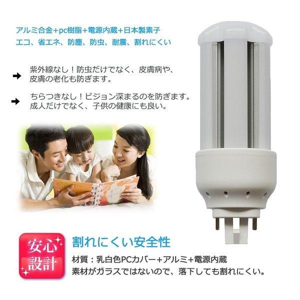 LEDコンパクト蛍光灯 fht32ex fht32ex-l 消費14w 蛍光灯交換用 led化 led照明器具 ツイン蛍光灯 fht32w形 3波長形LED照明 GX24Q対応 長寿命｜nekonekoneko｜04