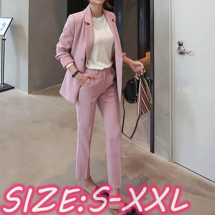 ポタン留めジャケット Ol 就職活動 キレイめ スーツセットアップ ピンクジャケット フォーマル 通勤 パンツスーツ コーデ T Xlrq2629 ねこねこねこshop 通販 Yahoo ショッピング