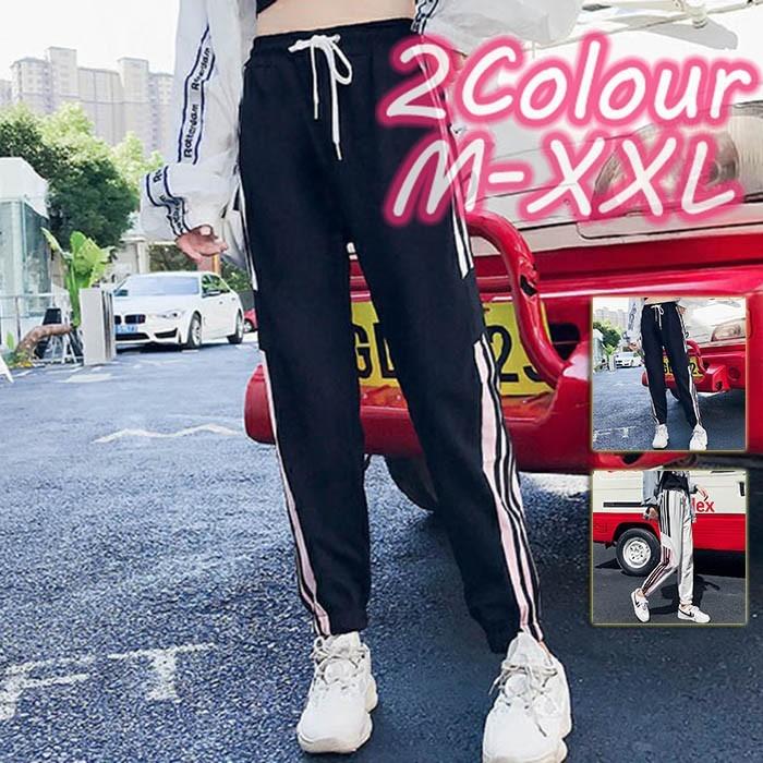 夏 運動パンツ レディース ラインパンツ スポーツ ボトムス ジョガーパンツ ダイエット 運動 ジム ジャージ スウェットパンツ カジュアル Pymr Go Th