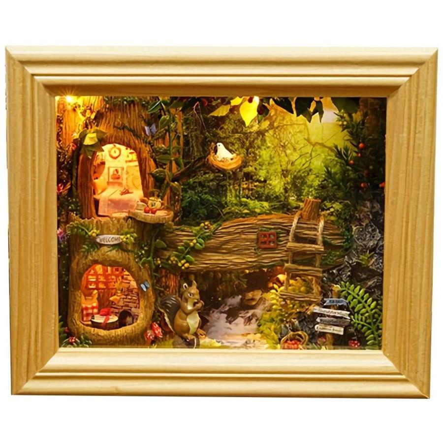 リトルスワロー Ltsw ミニチュア 手作り ドール ハウス 可愛い 小リス どんぐりハウス 額縁 壁掛け出来る ウッド Www Wearefromdust Org