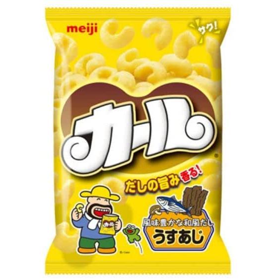 明治 6袋セット カールチーズあじ 64g ＆ うすあじ 64g 各3