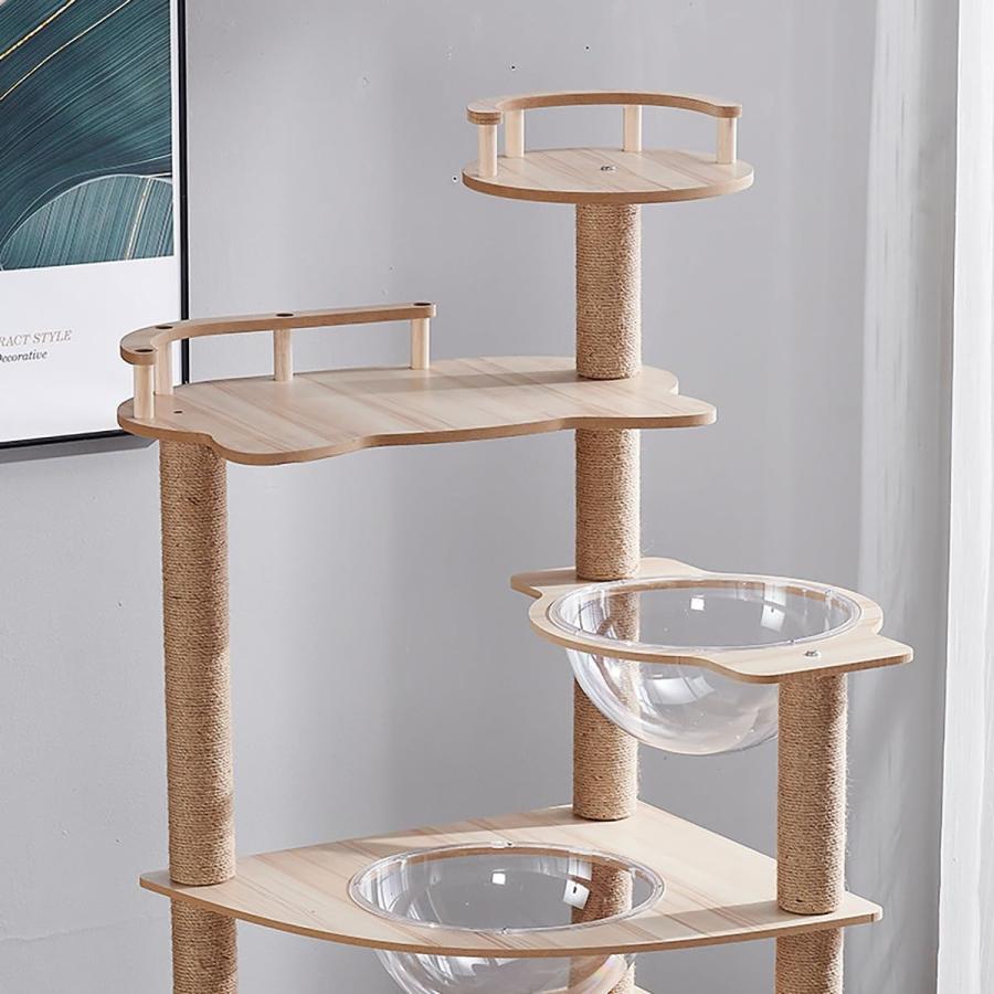 お掃除しやすい 木製 キャットタワー 据え置き 猫ハウス お掃除しやすい 木製 キャットタワー 据え置き 猫ハウス