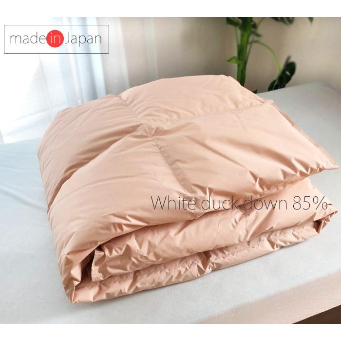 羽毛掛布団(肌掛)/ 防炎羽毛肌掛ふとん 190×210cm No.41 ダブル ダウン85％ 0.6kg 安心 防