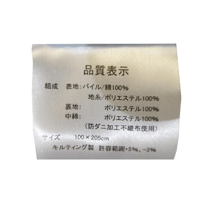 ダニ・エスケープ 敷きパッド 100×205cm グレー