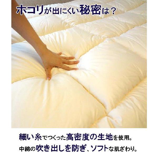 送料無料 日本製 2枚合わせ 掛け布団 介護用サイズ 140×190cm ダクロン クォロフィル アクア No.6_3