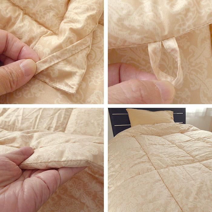 送料無料 日本製 洗えるダクロンわた肌掛け布団 介護用サイズ セミ