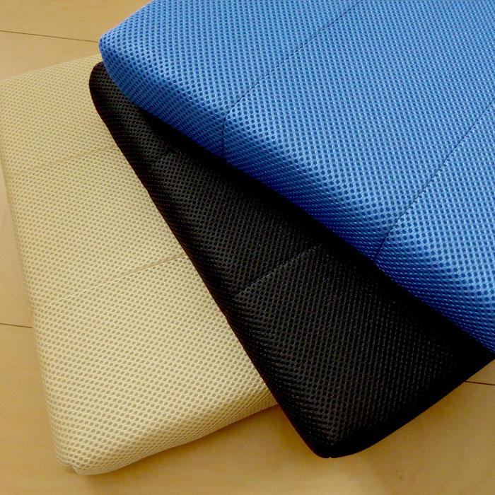 日本製 すわり〜な 33×40cm 厚さ4cm ブレスエアー 洗える 高反発 座布団 椅子用 ドライブ用 腰痛対策 体圧分散 オフィス B-AIR PRO ASS0019Tの画像