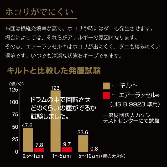 ファインエアー450スタンダード シングル 97×195cm 敷きパッド メッシュ 洗える 軽量 軽い 腰痛対策 寝心地アップ 寝返りが楽 体圧分散 KTZ0018T_2