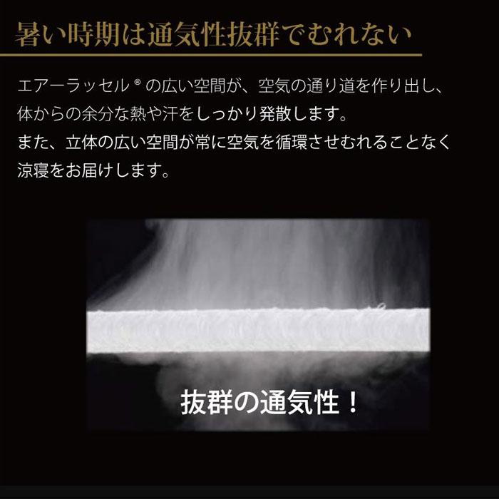 ファインエアー450スタンダード シングル 97×195cm 敷きパッド メッシュ 洗える 軽量 軽い 腰痛対策 寝心地アップ 寝返りが楽 体圧分散 KTZ0018T_3