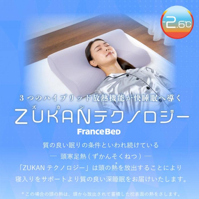 フランスベッド（FRANCEBED） ズカンピロー 枕 まくら 冷感 涼感