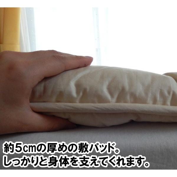 日本製 敷パッド ウール敷きパッド 140×200cm ダブル 無地 高級ダウンウール使用 リバーシブル ナチュラルパッド 2415640_4