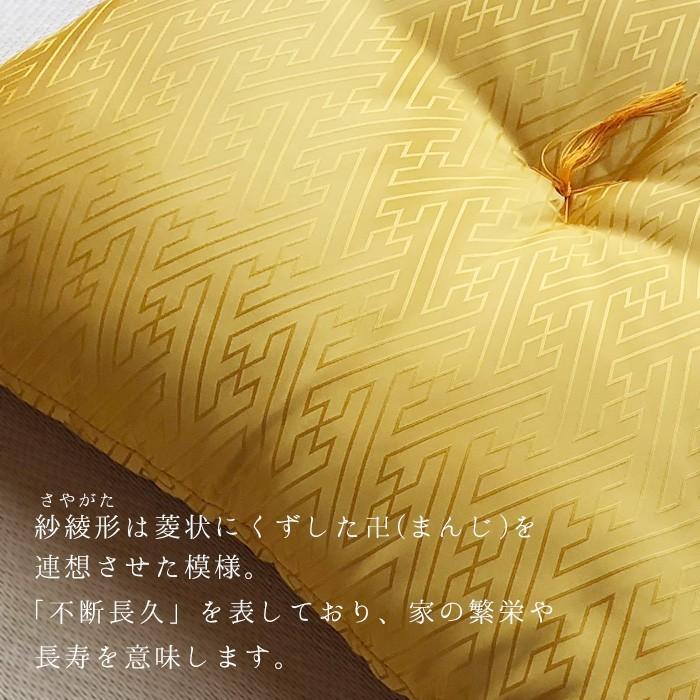 御祝の後も使える】カバー付き 祝寿座布団 銘仙判(55×59cm) 紗綾形
