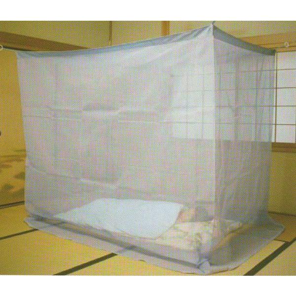 日本製 交織麻かや「水仙」 蚊帳 6畳 250×300cm 吊り下げ式 虫よけ 虫